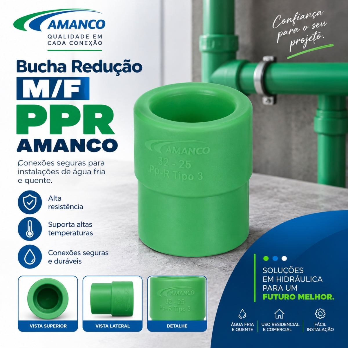 Bucha Redução M/F PPR Amanco