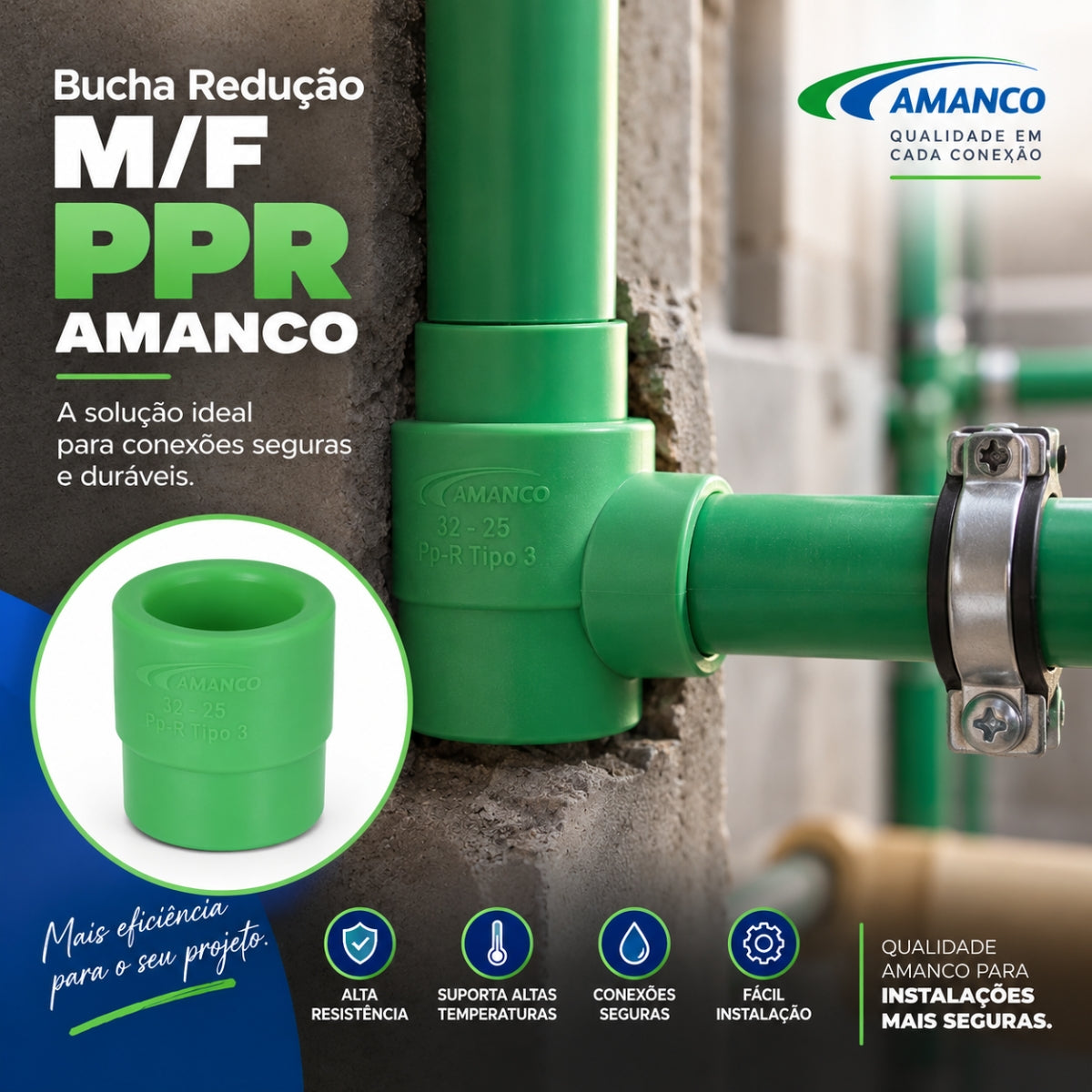 Bucha Redução M/F PPR Amanco