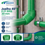 Joelho 45° F/F PPR Amanco