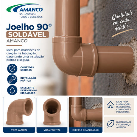 Joelho 90° Soldável Amanco - Thony Ferragem