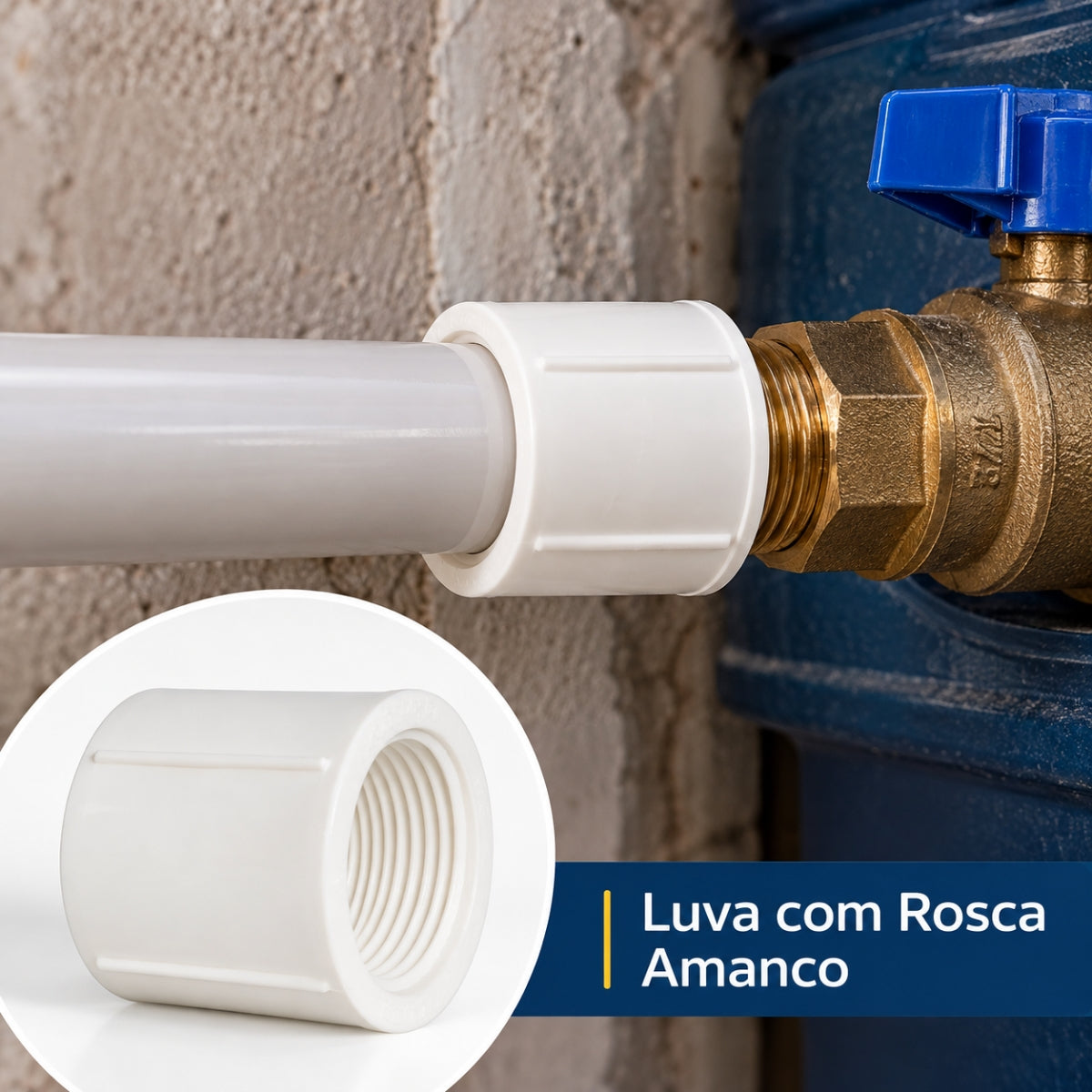 Luva com Rosca Amanco
