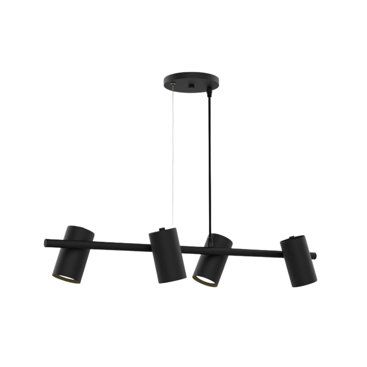 Pendente Foccus 4xE27 Preto Taschibra