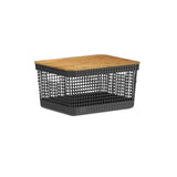 Cesto Grid C Tampa Bambu 20l Preto OU