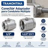 Conector/Adaptador Condulete Multiplo Tramontina