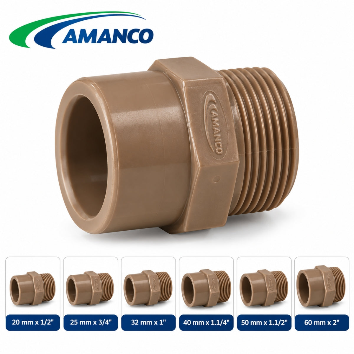 Adaptador Soldável Curto Bolsa e Rosca Amanco