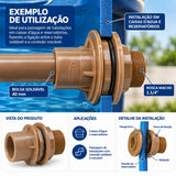 Adaptador Soldável com Flanges Livres 40mm x 1.1/4" Amanco