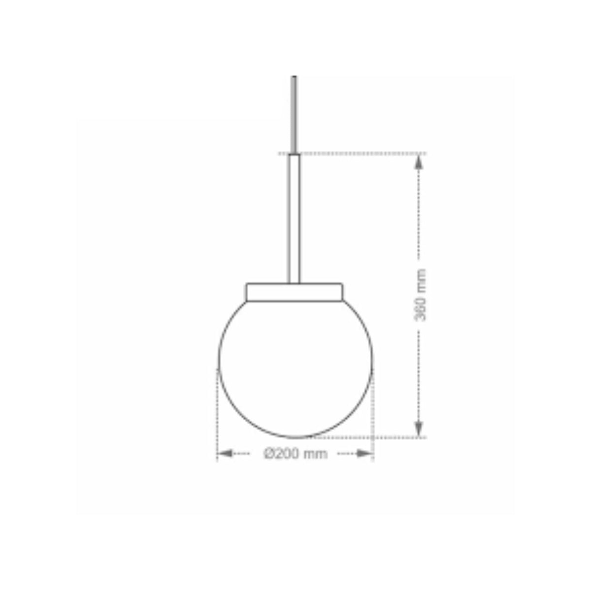 Pendente New Denver 300 1xe27 Preto Taschibra