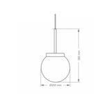 Pendente New Denver 300 1xe27 Preto Taschibra