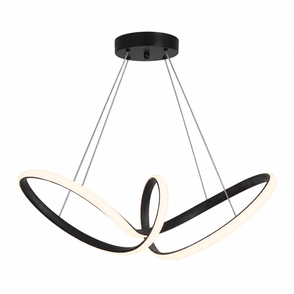 Pendente LED Almeria 3000K 30W Preto Taschibra