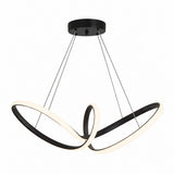 Pendente LED Almeria 3000K 30W Preto Taschibra