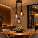 Pendente House 3xE27 Preto Taschibra