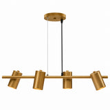 Pendente Foccus 4xE27 Ouro Taschibra