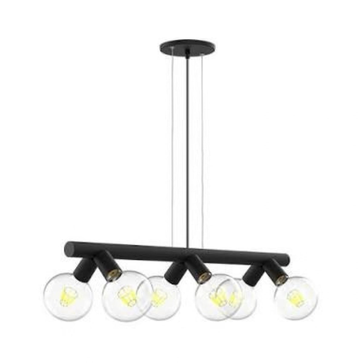 Pendente Ficus 6xE27 Preto Taschibra
