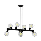 Pendente Amora 8xe27 Preta Taschibra