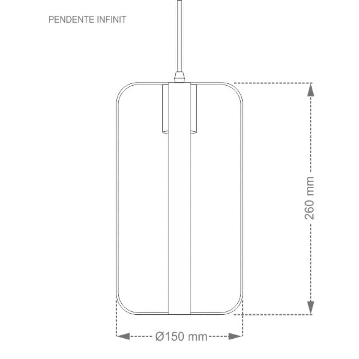 Pendente Infinit 1xe27 Taschibra