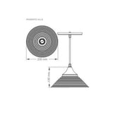 Pendente Hills 300 1xe27 Branco Taschibra