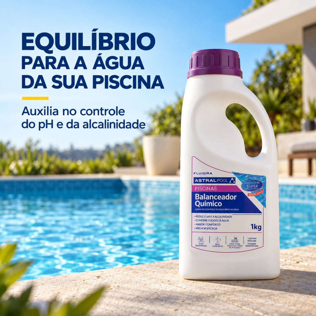 Redutor de pH e Alcalinidade Gran AstralPool 1 kg Fluidra