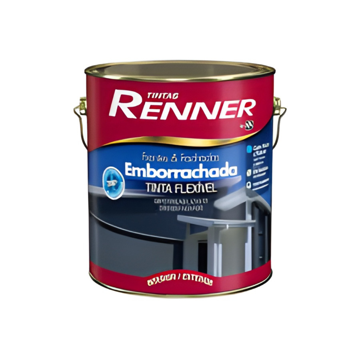 Tinta Fachada Emborrachada Fosco Branco 3,6L Renner