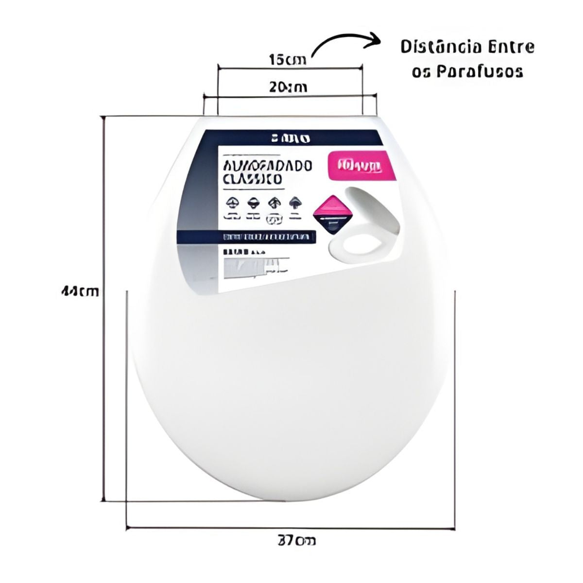 Assento Sanitário Almofadado Clássico  Astra - Thony Ferragem