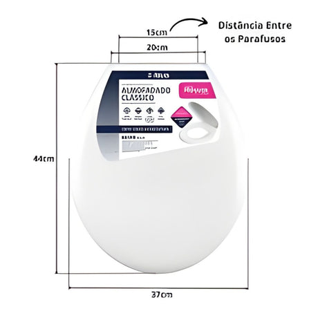 Assento Sanitário Almofadado Clássico  Astra - Thony Ferragem