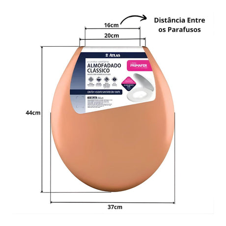 Assento Sanitário Almofadado Clássico  Astra - Thony Ferragem