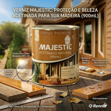 Verniz T. Filtro Solar Majestic Acetinado Natural 900ml Renner