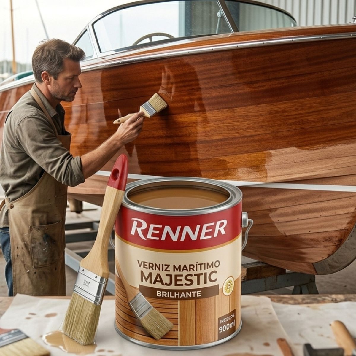 Verniz Marítimo Majestic Brilhante Incolor 900ml Renner