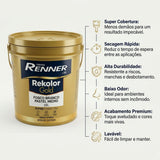 Tinta Acrílica Rekolor Gold Fosco Branco Pastel Médio 18L Renner