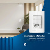 Conjunto 4x2 1 Tomada 1 Interruptor 10a - Iris Iriel