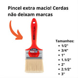 Pincel Médio Sintetico  Pluma Tek Atlas