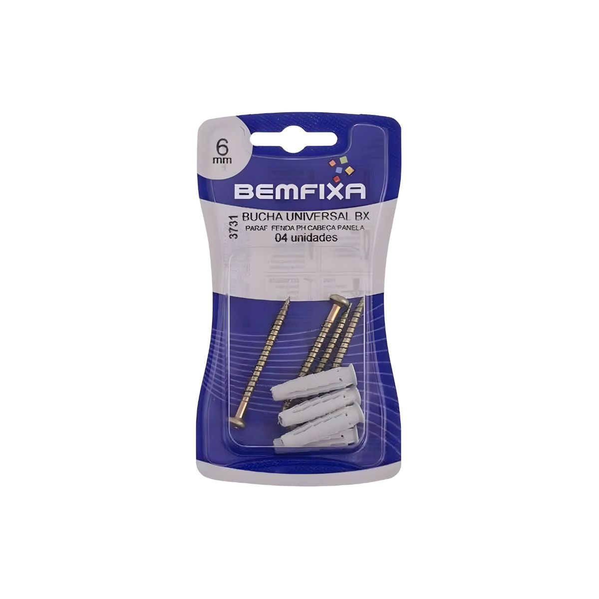 Bucha E Parafuso Bx 6mm BemFixa