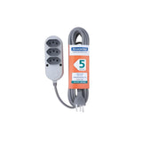 Extensao Eletrica 3 Tomadas 2p+T 10a/250v 5m Tramontina