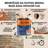 Resina Base Agua Incolor 3.6L Suvinil