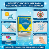 Rejunte Para Piscina 5kg Branco Quartzolit