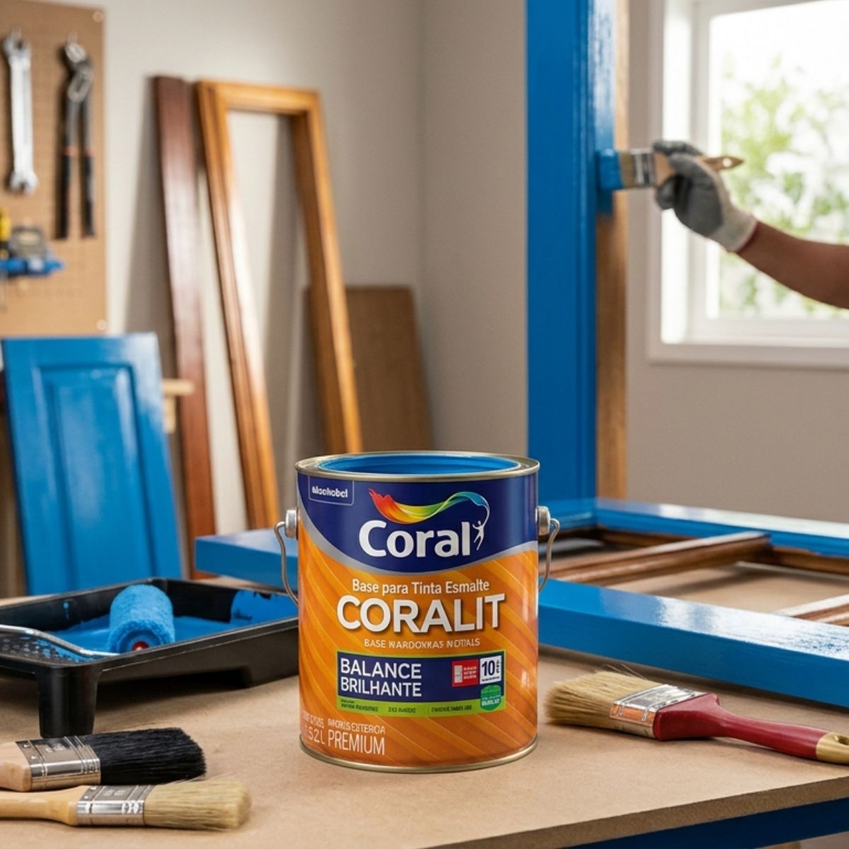 Base para Tinta Esmalte Coralit  Balance Brilhante  3,2L P Coral