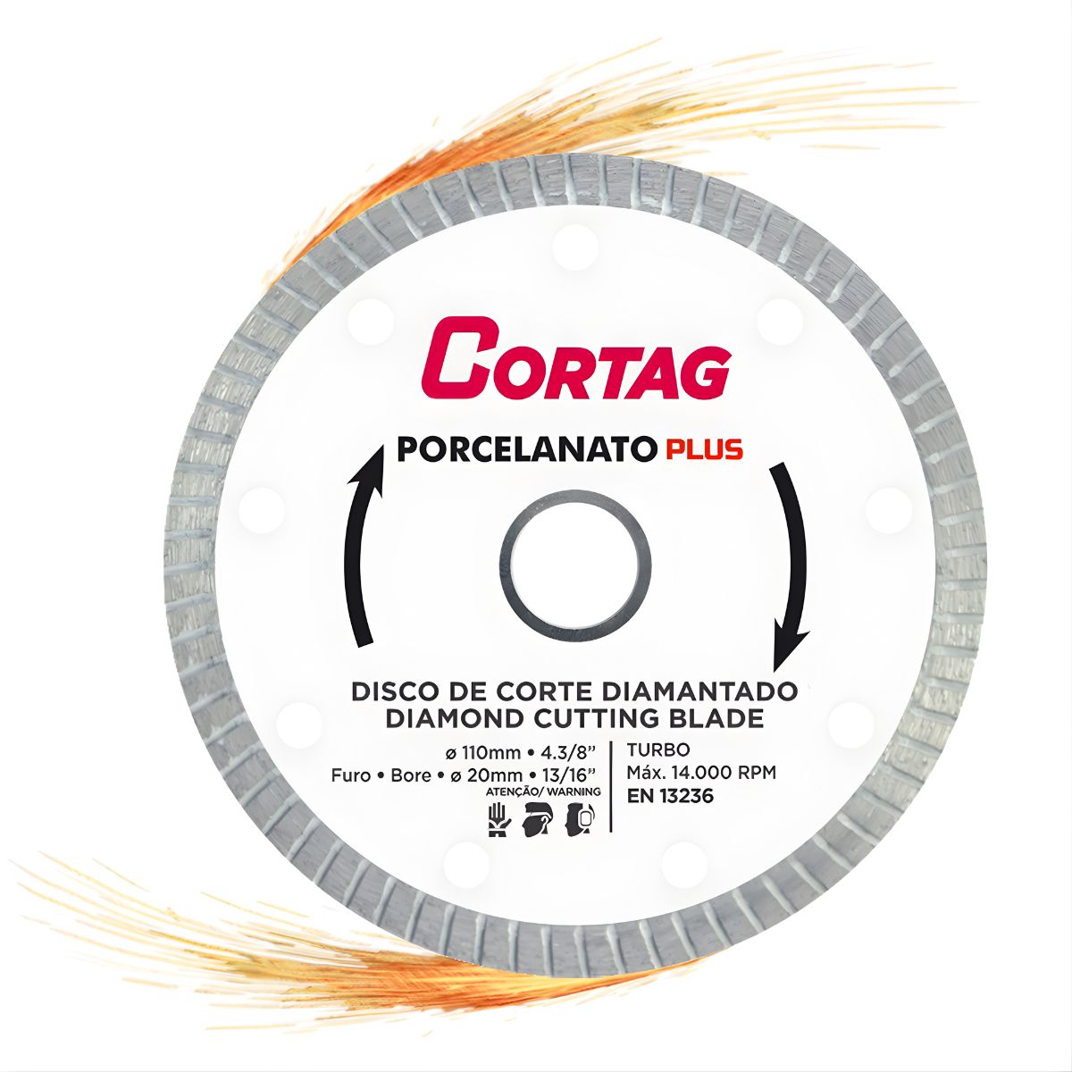 Disco Corte Diamantado Porcelanato Cortag