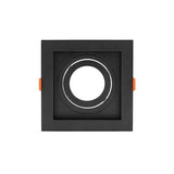 Spot Embutir Quadrado Recuado 17x17 Preto Taschibra