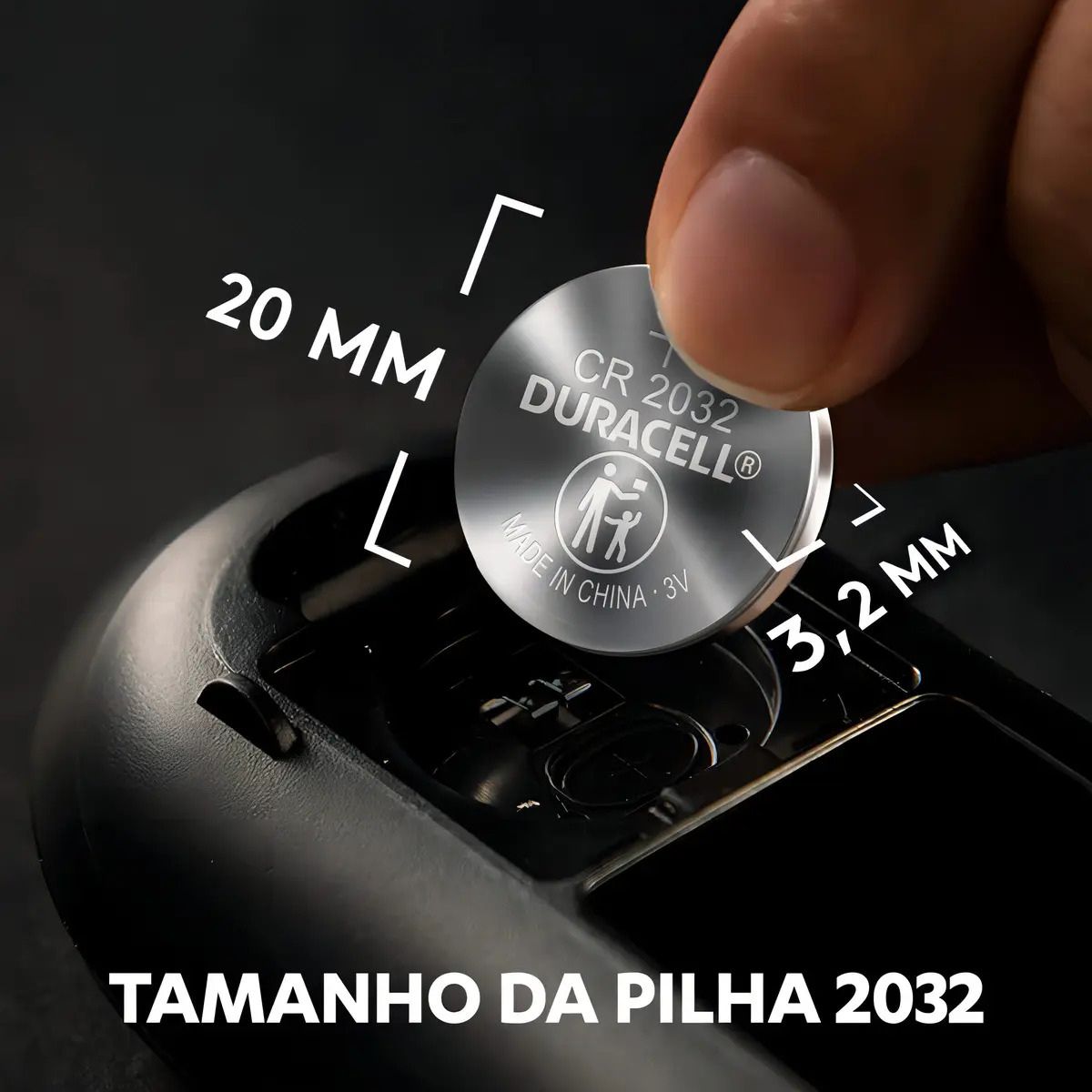 Bateria CR2032 3V Duracell