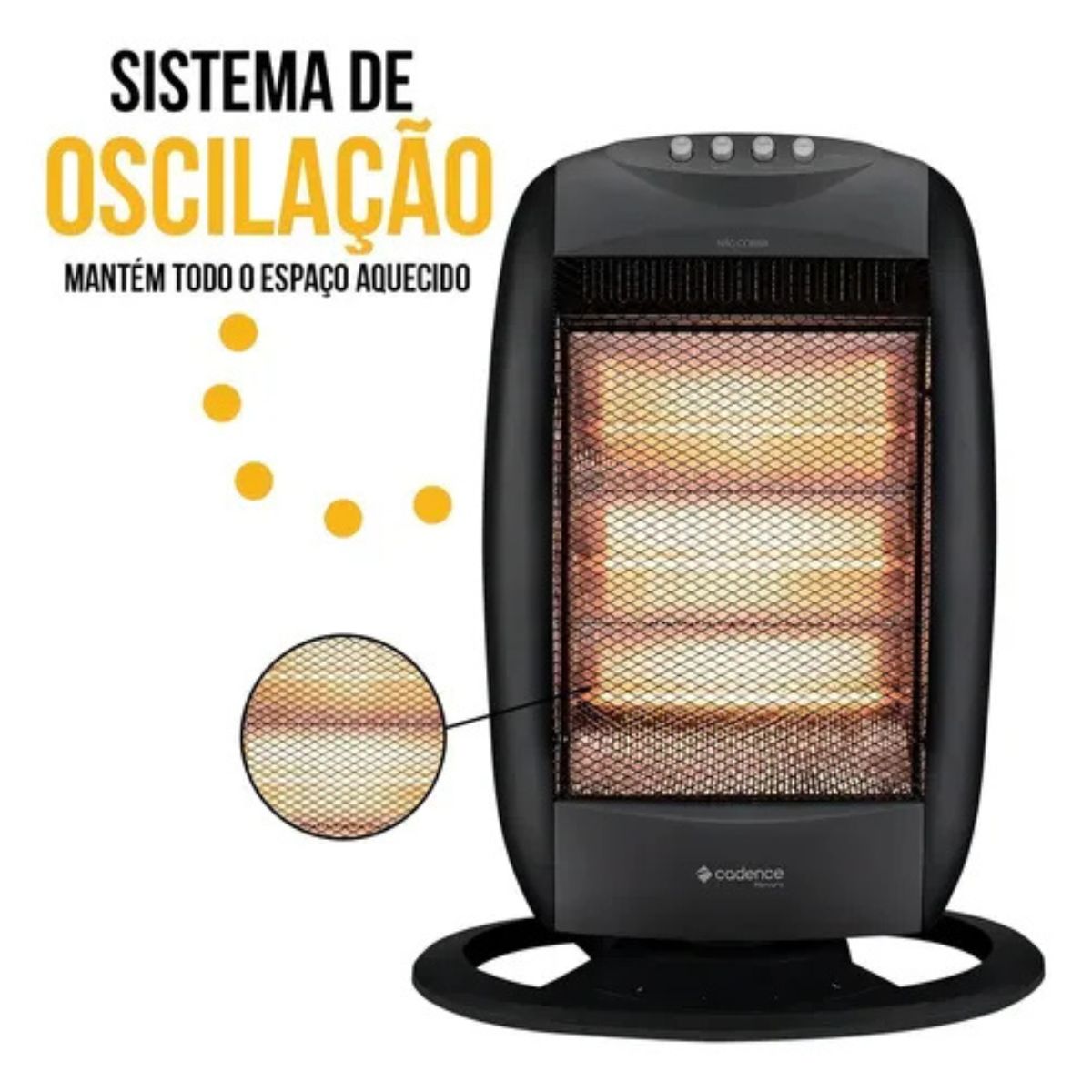 Aquecedor Mercury Aqc305 220 V Halogeneo Cadence