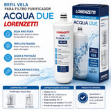 REFIL VELA PARA FILTRO PURIFICADOR ACQUA DUE Lorenzetti