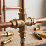 Tê de Cobre 1/2" BSP (F x F x F) Jackwal