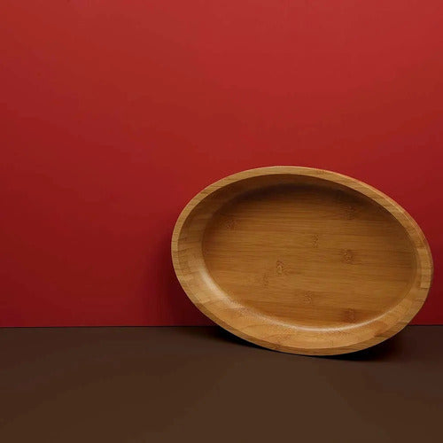 Gamela Mor Bamboo Oval 33 X 23cm Mor - Thony Ferragem