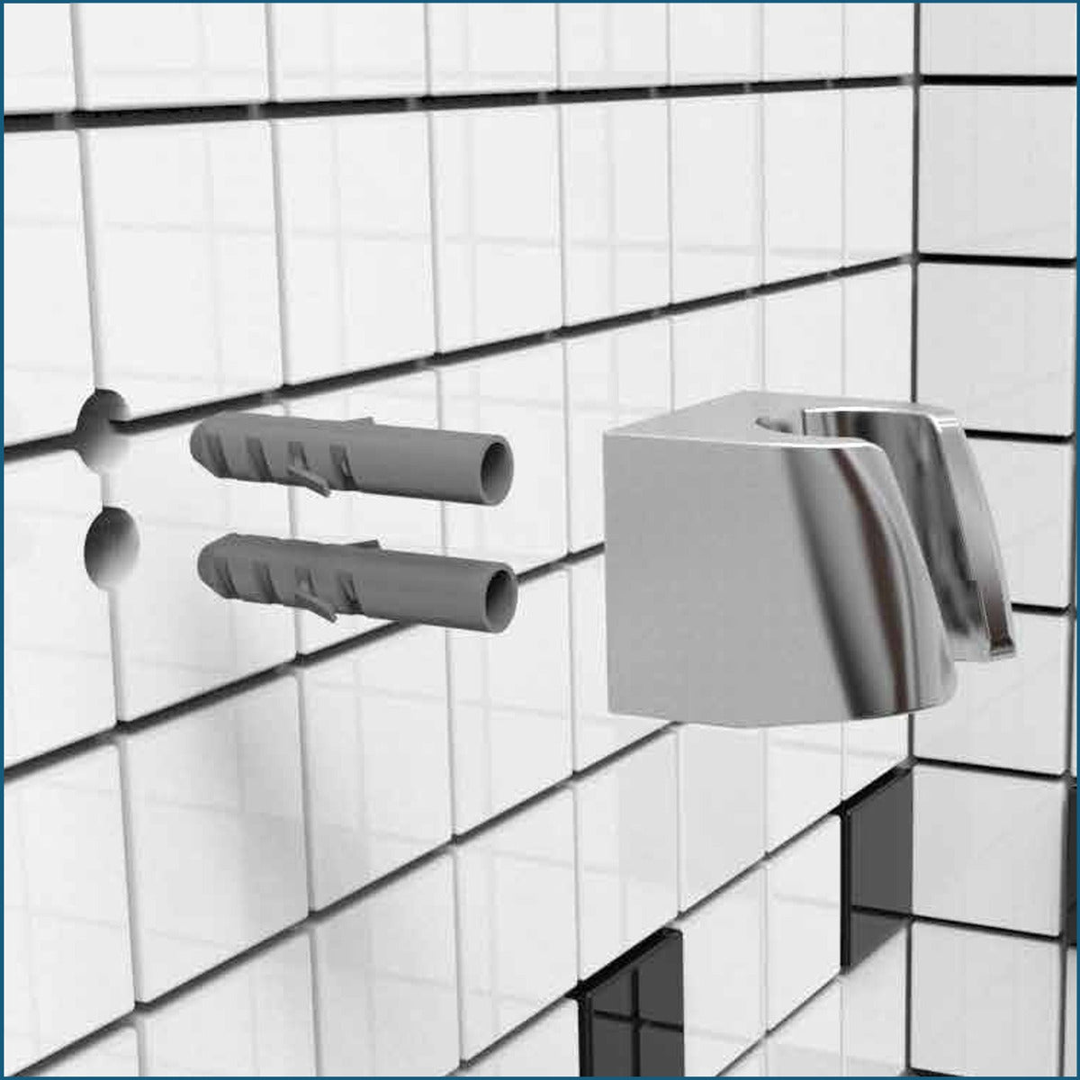 Ducha Luxo C/ Gatilho Cromada Blukit