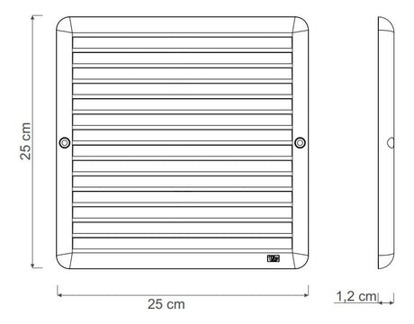 Grade de Ventilação de Superfície 25 x 25 cm – Westaflex - Thony Ferragem