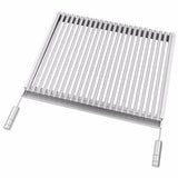 Grelha Inox Parrilla Argentina C/ Calha 40x50cm Grilazer - Thony Ferragem