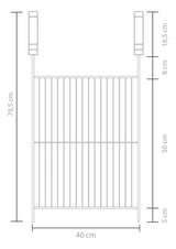 Grelha Inox Chef Plana Horizontal 50x40cm Grilazer - Thony Ferragem