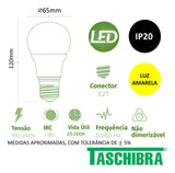Lampada Led Bulbo Tkl 100 17W 3000k Taschibra - Thony Ferragem