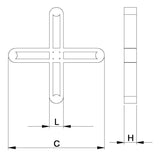 Espaçador Junta Piso 1,5mm C/ 100 peças Cortag - Thony Ferragem