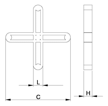 Espaçador Junta Piso 1,5mm C/ 100 peças Cortag - Thony Ferragem