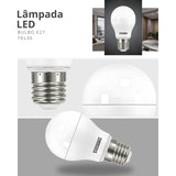 Lampada Led Bulbo Tkl 30 4,9w 3000k Taschibra - Thony Ferragem